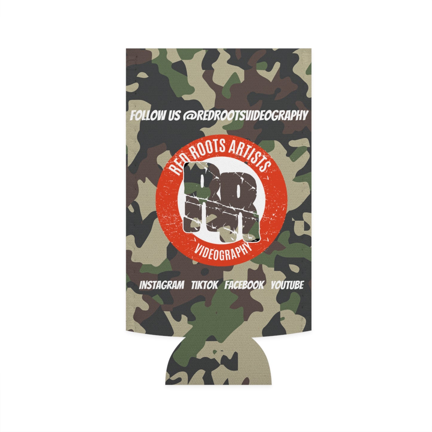 RR Camo Slim Can Cooler