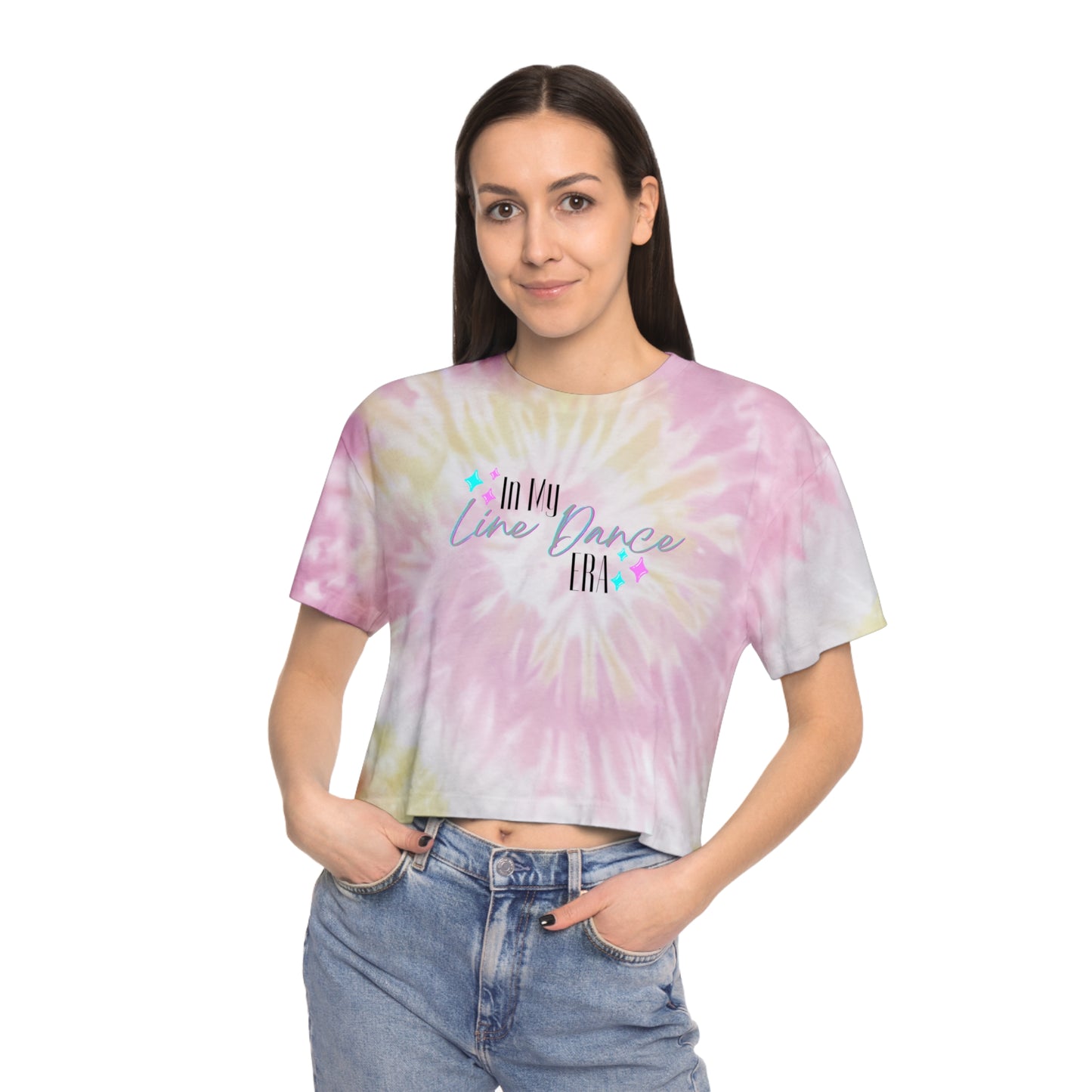 Line Dance Era | Tie-Dye Crop Tee