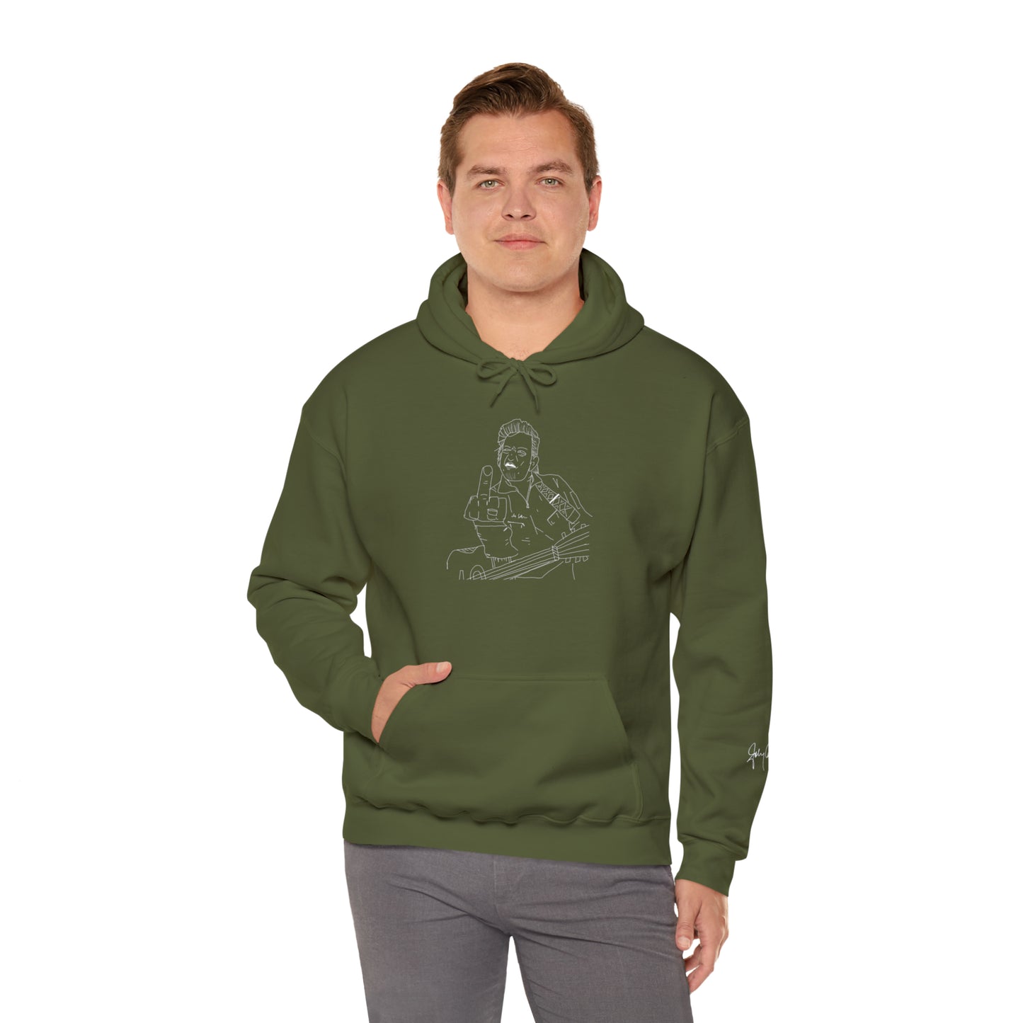 Cash Classic w Signature Sleeve Hooded Sweatshirt